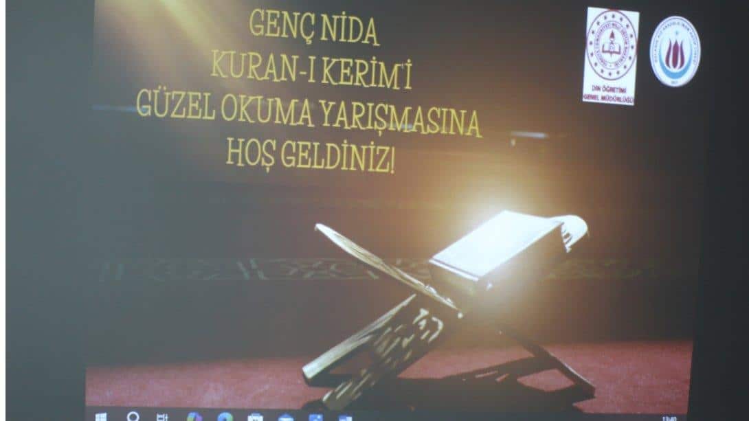 Genç Nida' Kur'an-ı Kerim-i Güzel Okuma Yarışması ve Genç Nida Hafızlık İl Finali' Yapıldı